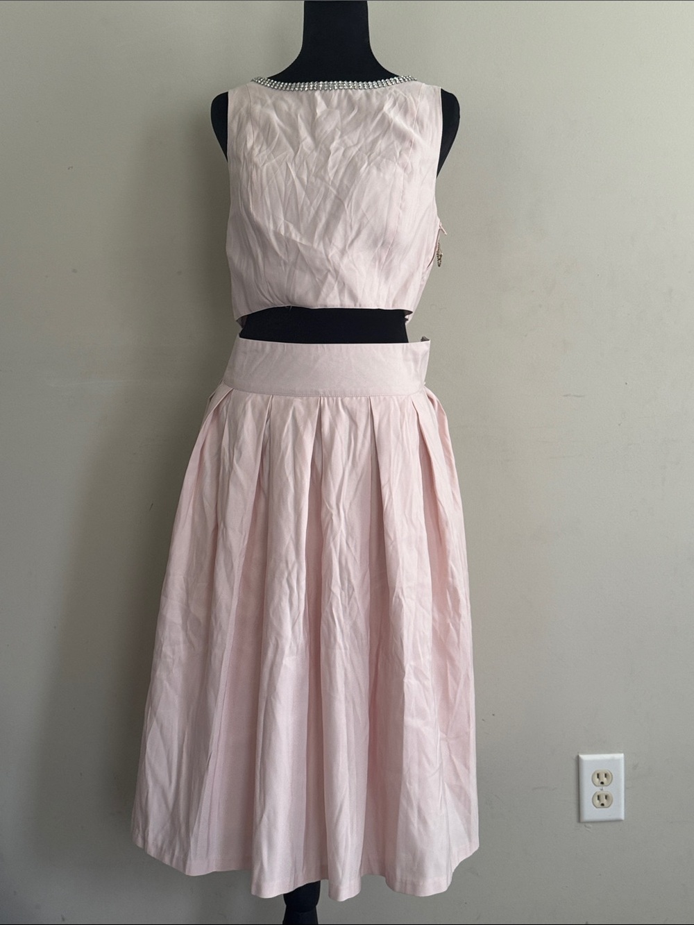 Forever 21 Blush Pink Two-Piece Midi Dress